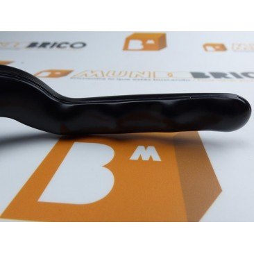 Manilla o cremona PVC ACODADA Derecha Negro