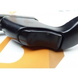 Manilla o cremona PVC ACODADA Derecha Negro