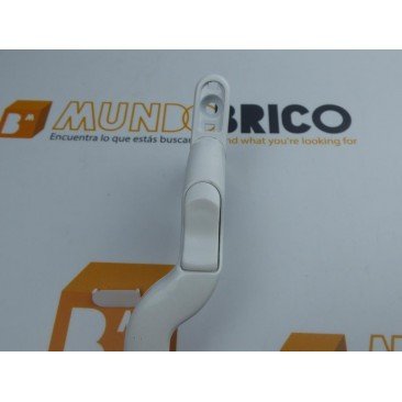 Manilla o cremona PVC ACODADA Izquierda Blanco