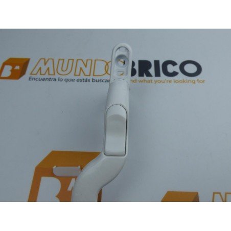 Manilla o cremona PVC ACODADA Izquierda Blanco