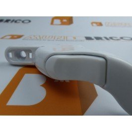 Manilla o cremona PVC ACODADA Izquierda Blanco