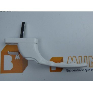 Manilla o cremona PVC ACODADA Izquierda Blanco