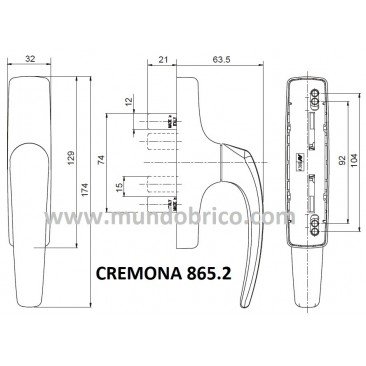 Cremona practicable 865.2 BLANCA de SAVIO-FINESTRA