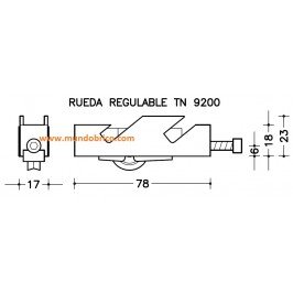 Rueda serie TN 9200 metálica SAN ANTONIO