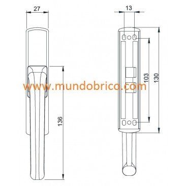 Cremona apertura exterior BLANCO