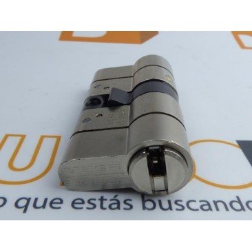 Cilindro TESA T-70 40x40 Niquelado Leva larga DOBLE EMBRAGUE